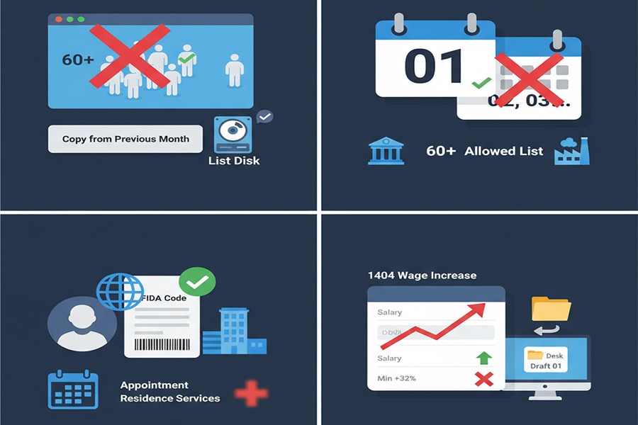 ارسال لیست بیمه آنلاین